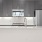 kitchen with island and grey cabinets