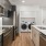 kitchen with island and stainless steel appliances