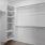 closet with shelves